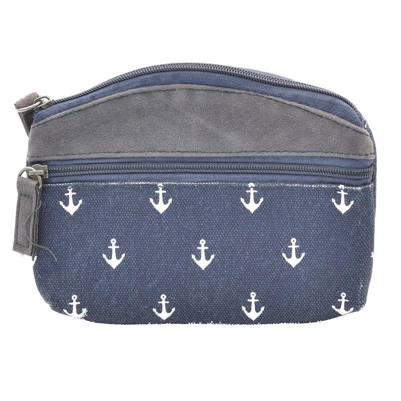 Handtasche Patchwork Kosmetiktasche Geldbörse Anker